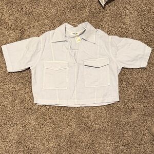 Light Blue Denim Top